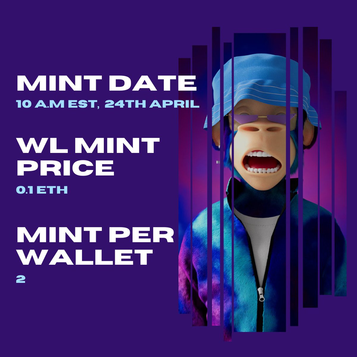 The Confluence Universe (@theapiens) on Twitter photo The Apiens team is pleased to announce our official mint info.🥳
RT to spread the word and get a chance to win 2X WL.
#APIENSTAKEOVER The Apiens team is pleased to announce our official mint info.🥳
RT to spread the word and get a chance to win 2X WL.
#APIENSTAKEOVER
