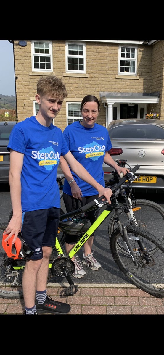 fithatsme's tweet photo. Well Team Bishop are off 🚴‍♀️🚴‍♂️
Thought we should get started clocking up those miles as I have a feeling Max’s cricket may get in the way during May 🏏
We’ve both cycled 5.23 miles this afternoon along the canal on a lovely day
#stepoutyorkshire @yorkshirecancer @BentonParkSch https://t.co/nENYrG6zjf