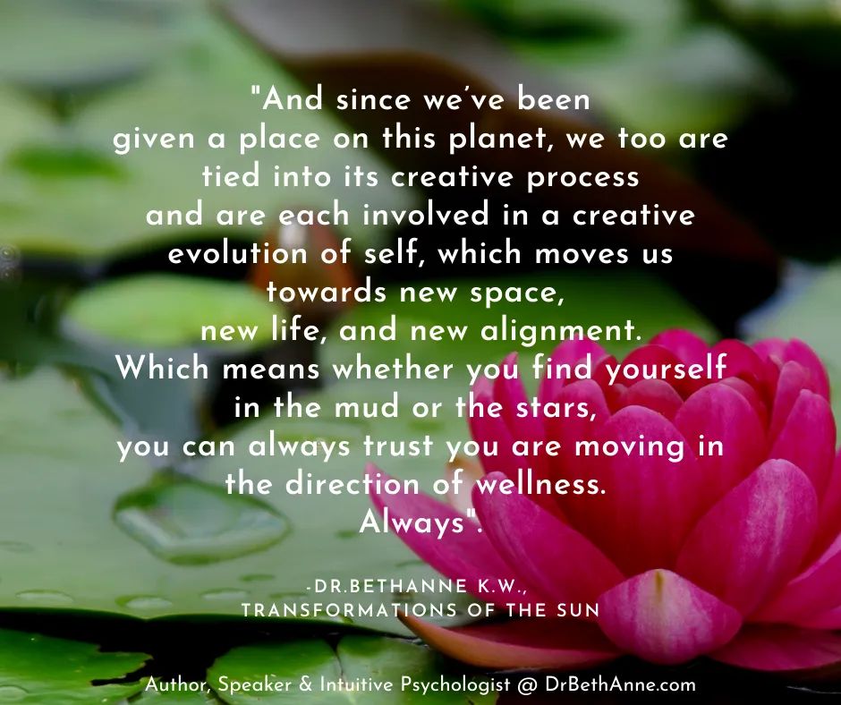 DrBethAnneKW's tweet photo. Know with love that you are on the right path to wellness. Always. πΊππ§
β¨
From my book, Transformations Of The Sun: https://t.co/sjHh0R2Rlp
.
.
β¨
.
.
#DrBethAnneKW #TransformationsOfTheSun #Wellness #Trust #TrustTheProcess #IntuitivePsychologist #SpiritualPsychologist https://t.co/gAjXsANMhC