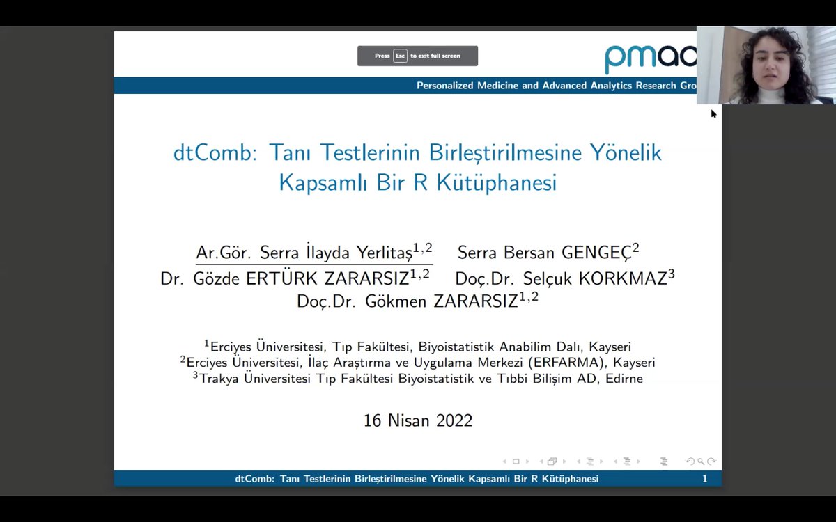 WhyRTurkey's tweet photo. Why R? Turkey 2022 konferansının sözlü bildirilerinden "En İyi İçerik" kategorisinin kazananı "dtComb: Tanı Testlerinin Birleştirilmesine Yönelik Kapsamlı Bir R Kütüphanesi" başlıklı çalışmasıyla Serra İlayda Yerlitaş oldu! 

Kendisini tebrik ediyoruz 🎊

#rstats #bestpaper https://t.co/YTmU0RkNZu