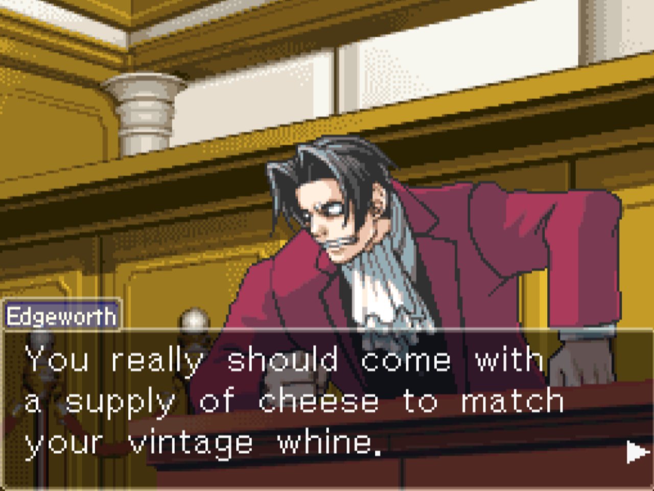 Ace attorney мемы Edgeworth