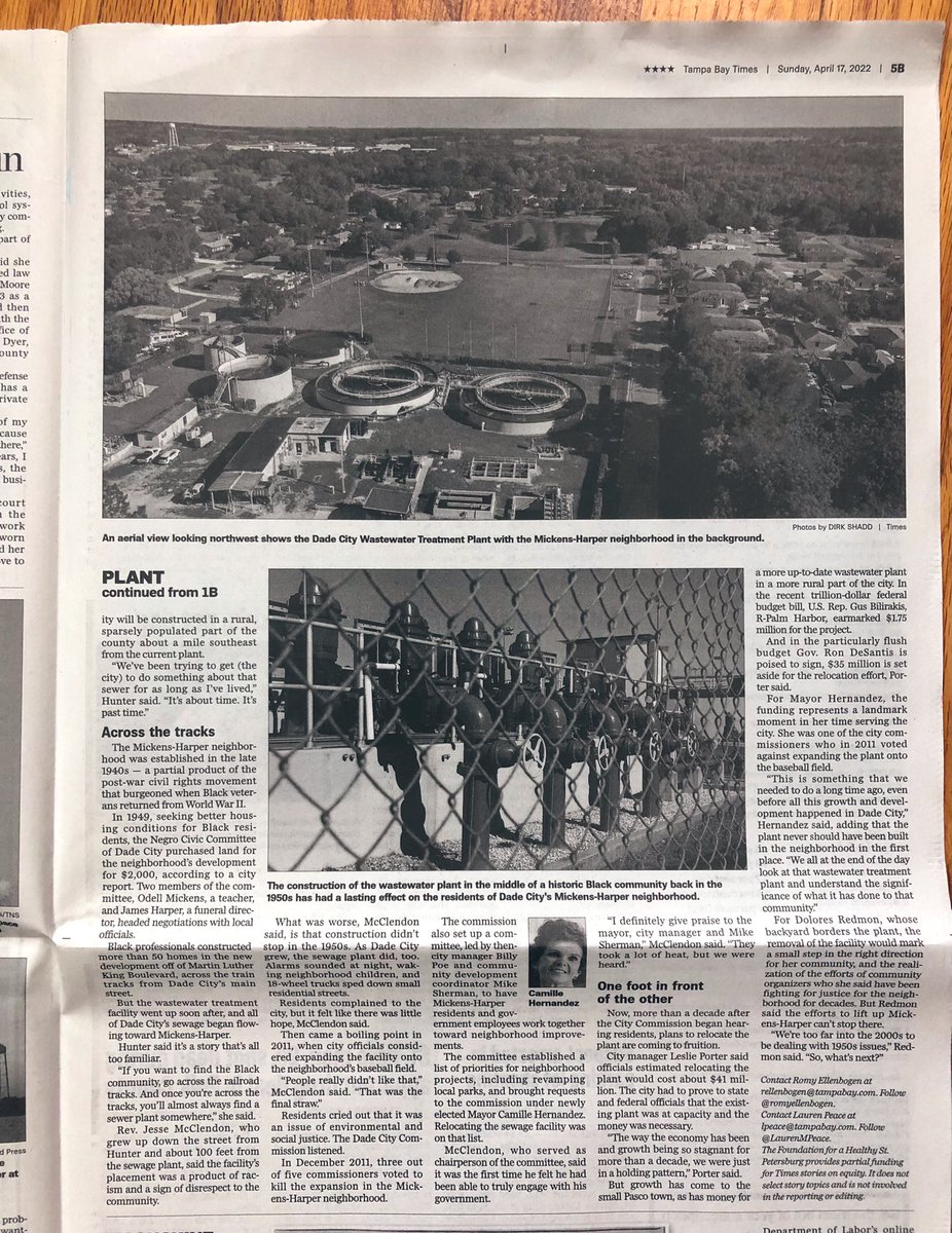Lauren Peace (@laurenmpeace) on Twitter photo And if you snag a paper, also be sure to read this story co-written w/ <a href="/romyellenbogen/">Romy Ellenbogen</a> about steps to right longtime environmental and racial injustices in Dade City.
S/o to <a href="/allisonsross/">Allison Ross</a> for edits and <a href="/DirkShadd/">Dirk Shadd</a> for photos!
tampabay.com/news/environme… And if you snag a paper, also be sure to read this story co-written w/ <a href="/romyellenbogen/">Romy Ellenbogen</a> about steps to right longtime environmental and racial injustices in Dade City.
S/o to <a href="/allisonsross/">Allison Ross</a> for edits and <a href="/DirkShadd/">Dirk Shadd</a> for photos!
tampabay.com/news/environme…
