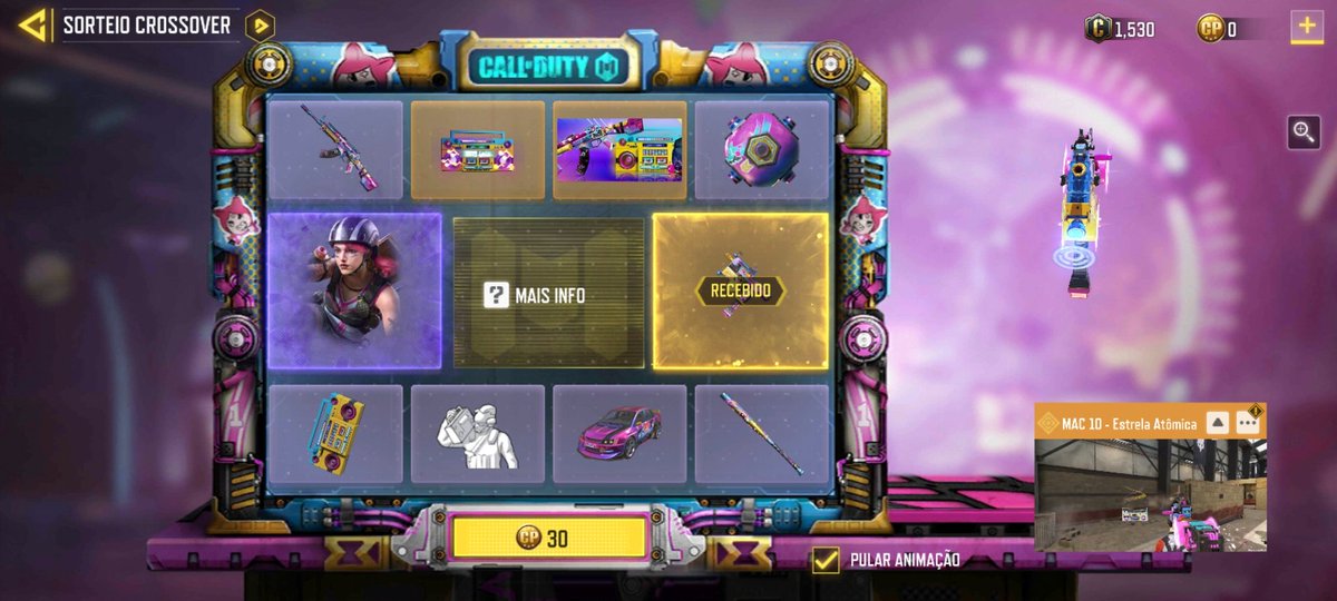 Gilcima86960254's tweet image. Mac 10 lendária no primeiro giro na conta secundária indiana.
#m2games