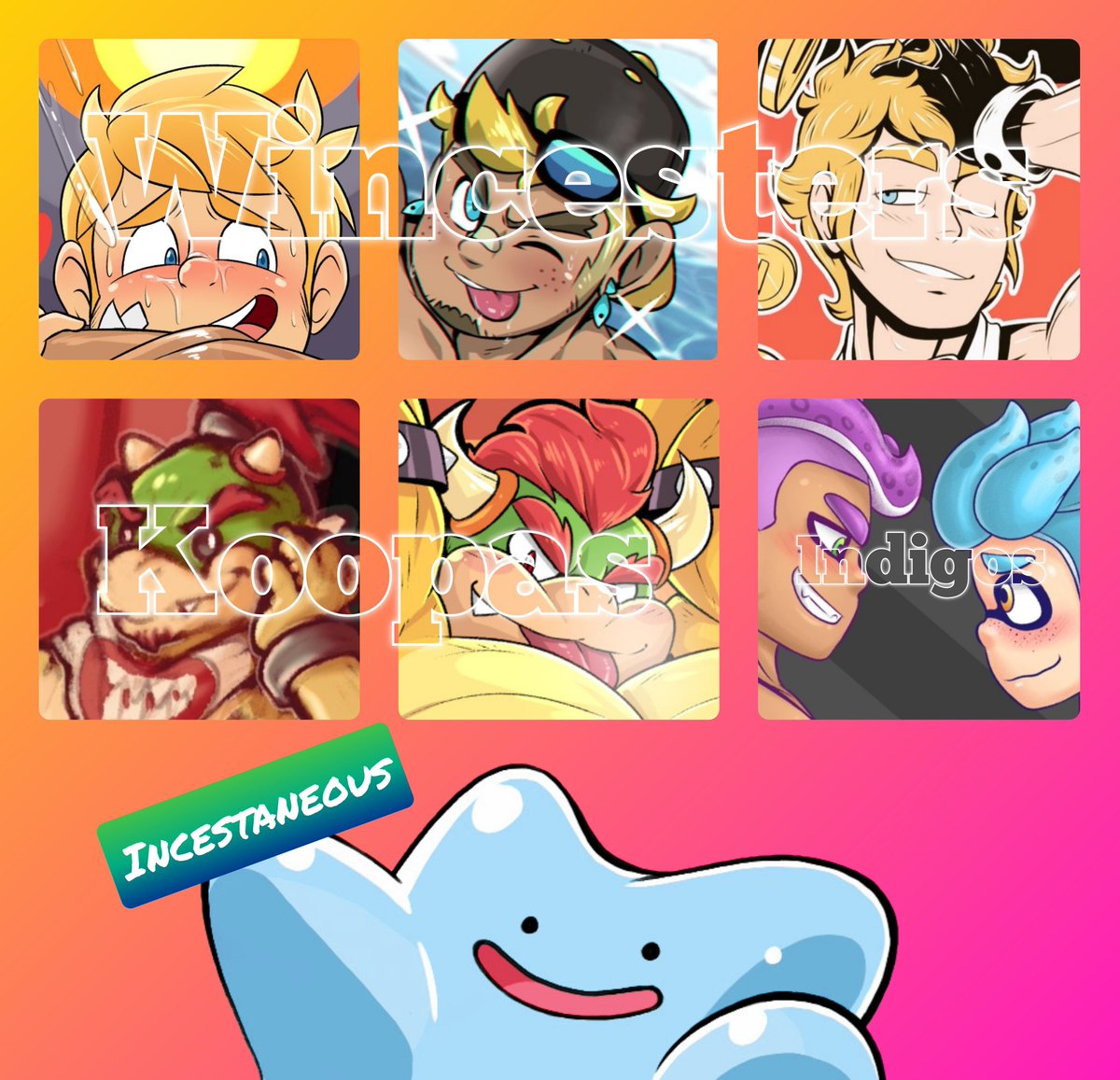 𝐓𝐇𝐄 𝐖𝐈𝐍𝐂𝐄𝐒𝐓𝐄𝐑𝐒
𝐊𝐨𝐨𝐩𝐞𝐫 🍑
𝐂𝐉 🍆
𝐉𝐚𝐦𝐞𝐬 🪙

𝐓𝐇𝐄 𝐊𝐎𝐎𝐏𝐀𝐒
𝐁𝐨𝐰𝐬𝐞𝐫 ☄
𝐉𝐮𝐧𝐢𝐨𝐫 🔥

𝐓𝐇𝐄 𝐈𝐍𝐃𝐈𝐆𝐎𝐒
𝐋𝐚𝐯𝐞𝐧 🐙
𝐀𝐳𝐮𝐫𝐨 🦑
𝐅𝐥𝐮𝐛𝐛𝐲 💙

⚠️ 𝗧𝗪: 𝗜𝗡𝗖𝗘𝗦𝗧
🔞 𝗡𝗦𝗙𝗪-𝗥𝗣
⬇️ 𝗠𝗢𝗥𝗘 𝗜𝗡𝗙𝗢𝗥𝗠𝗔𝗧𝗜𝗢𝗡 𝗕𝗘𝗟𝗢𝗪 ⬇️