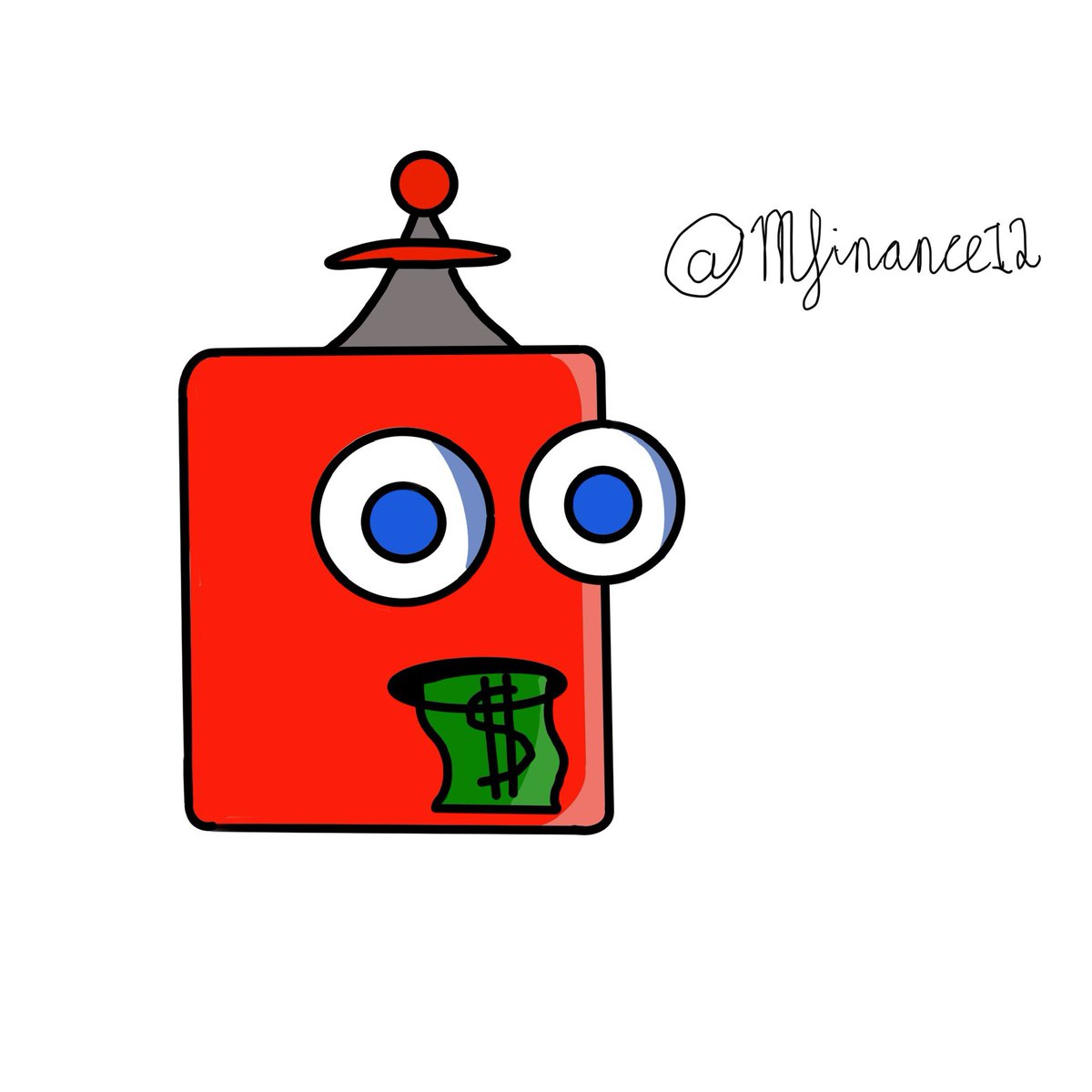 Mfinance12's tweet photo. @Funbots_NFT My fan art submission. https://t.co/A65u78V9yY