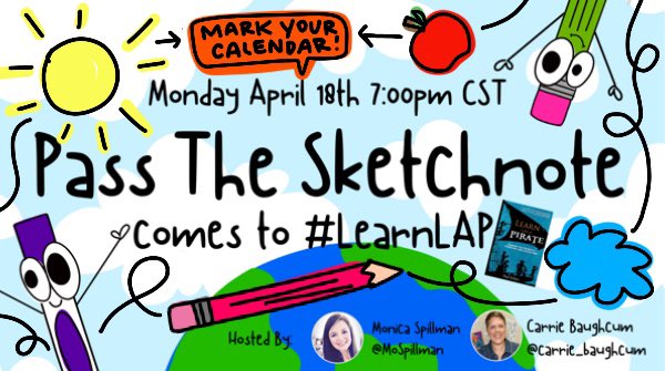 PaulSolarz's tweet photo. Please join @carrie_baughcum &amp; @mospillman MONDAY at 7pm Central for a SPECIAL #LearnLAP!

#plnedchat #reflectiveteacher #resiliencechat #virtualschool #GiftedEDU #edublog #learning #teaching #ruraledchat #visiblelearning #satchat #scitlap #sschat #ssedchat #sstlap #sunchat #t2t https://t.co/k6dkknN64b