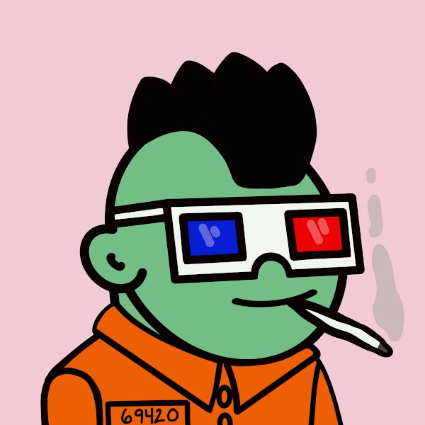 🚨 NFT GIVEAWAY 🚨 

GutterPunk # 6208

3D Glasses &amp; Mohawk 

How to win:

1. Follow <a href="/gutterpunksnft/">GutterPunks</a> 
2. Retweet &amp; like 
3. Tag 2 friends in the comments 

Winner announced at 350 retweets 
#gutterpunksNFT <a href="/DreamBigBeBig20/">Tim Cook</a> <a href="/pixelord/">PIXELORD</a>