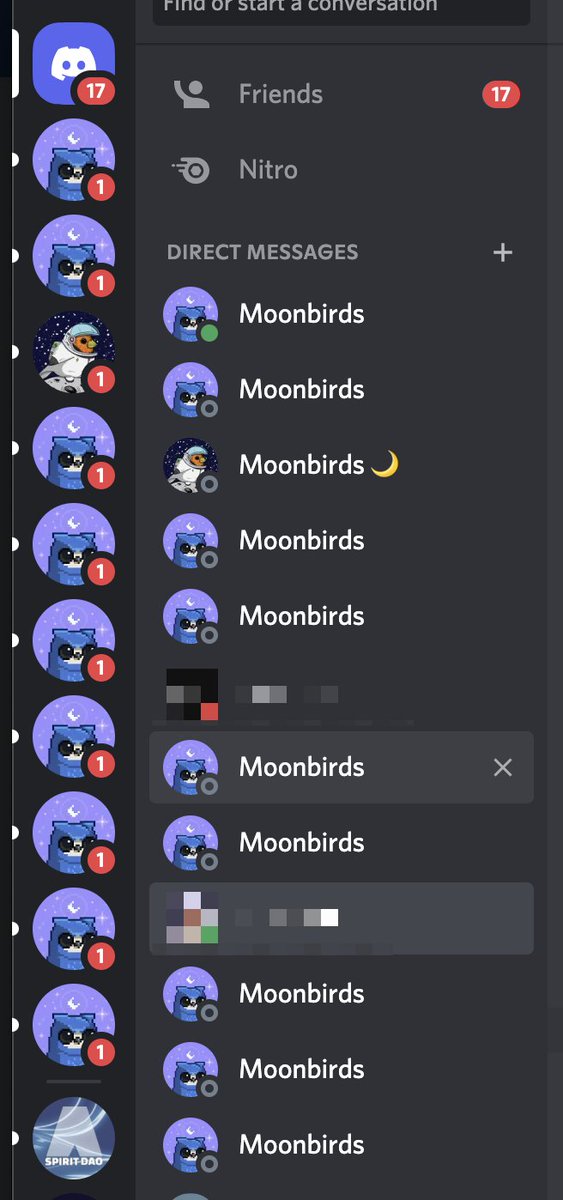Loving @moonbirds_xyz -- just look at all my new friends
