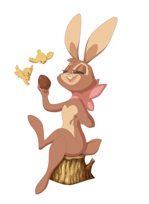 Drew the Cadbury Caramel bunny cause her design is cute! 