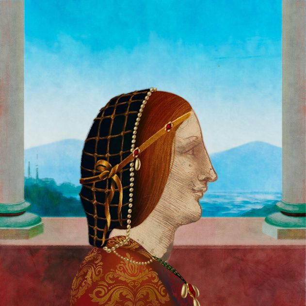 TheVisixyz's tweet photo. 📜 A new day. A new NFT from The 𝓥isi collection. 

The drawing being used is a rare Leonardo da Vinci drawing, housed in Veneranda Biblioteca Ambrosiana, augmented with accessories and background from an artist recreating the "sfumato". https://t.co/dyLGNJtB1w