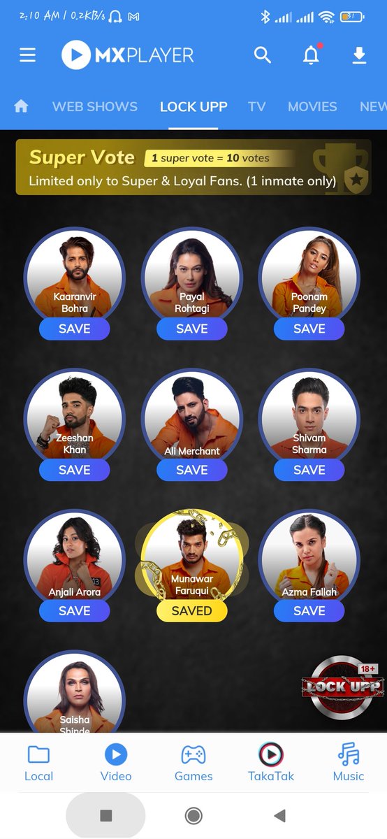 Iammohdabid's tweet photo. Apna super vote to apne bhai #MunawarFaruqui ke liye.. #Munawar ki #janta Vote only for #munna
#love #MunawarFaruqui #LockUpp #LockUppWithKaran #supervote #voteformunna https://t.co/OjjuJJ3Mz0