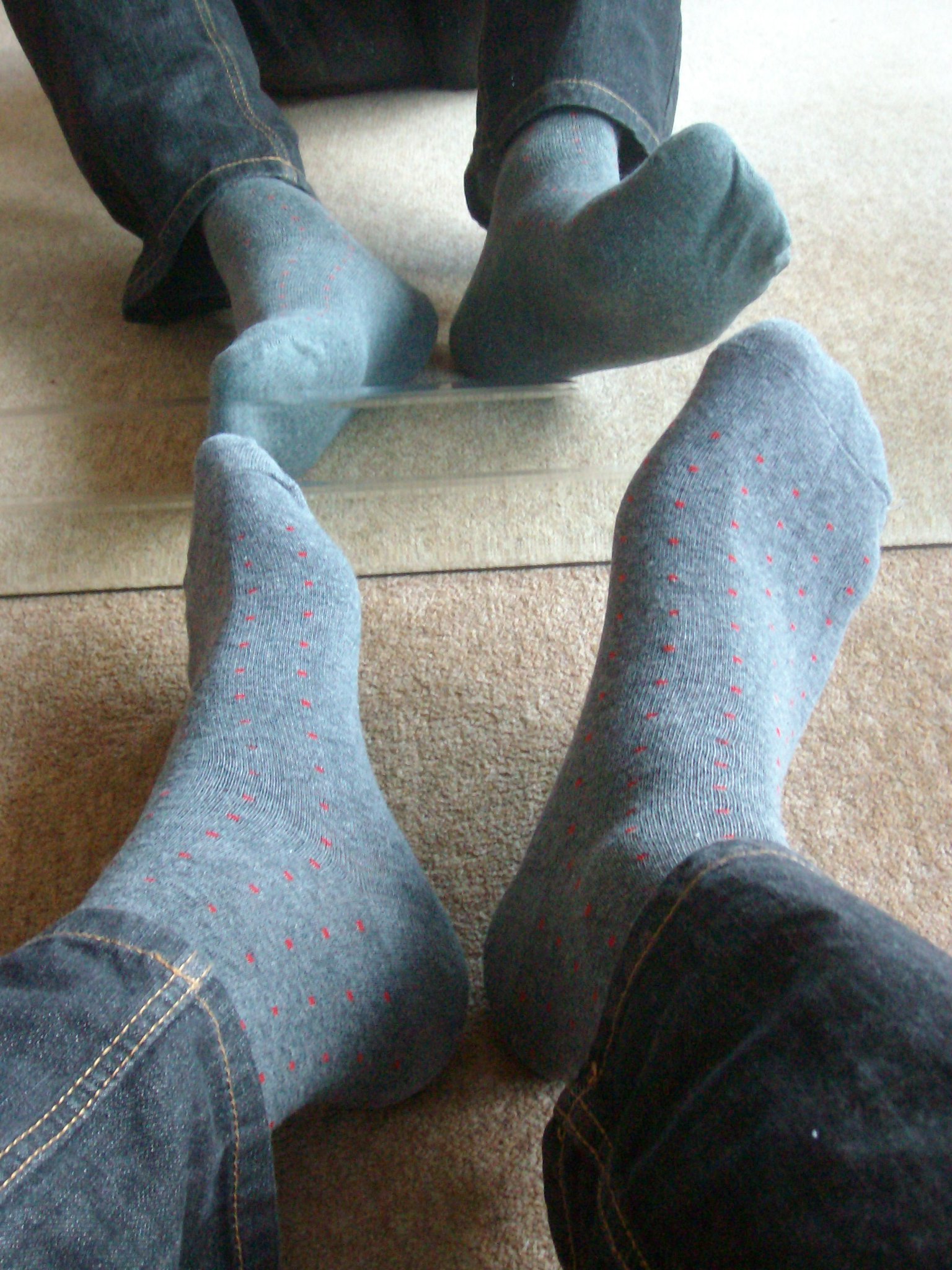 Ben Cheasman on Twitter "Grey socks 🧦 with orange dots sockgame 