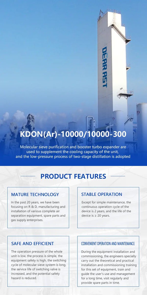 air_dear's tweet image. DEAR Air Separation Large complete air separation plant KDON (Ar)-10000/10000-300

#AirSeparation
#AirSeparation
#AirSeparationUnit
#AirSeparationPlant
#NitrogenPlant
#OxygenPlant
#CryogenicPlant