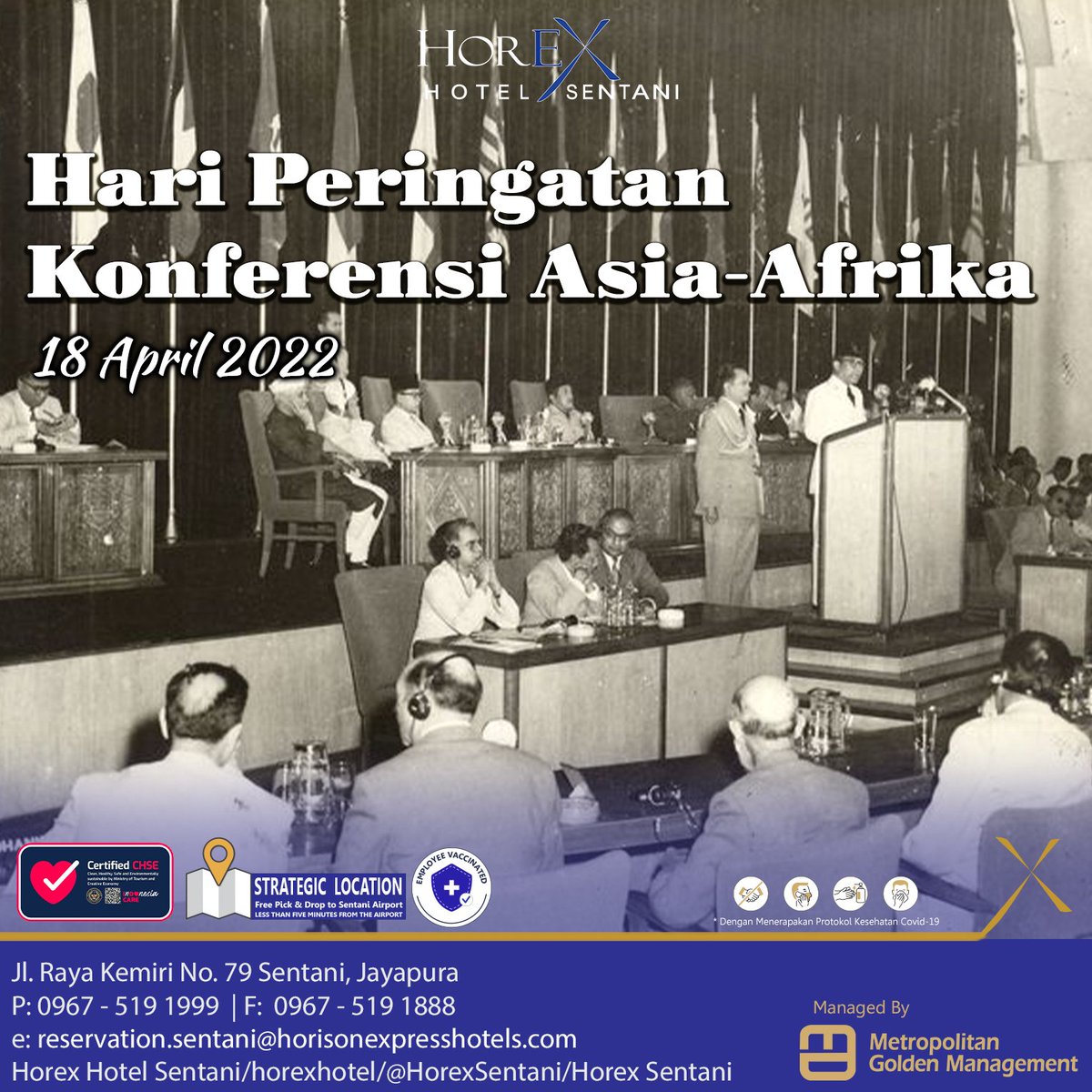 HorexSentani's tweet photo. Hari Peringatan Konferensi Asia-Afrika di Bandung
Feels Like home
More Information:
Horex Hotel Sentani
Jl. Raya Kemiri No. 79 Sentani, Jayapura
P: +62 967 - 519 1999
E: reservation.sentani@horisonexpresshotels.com
#horexhotelsentani #horison #horisonhotels #horisongroup #horison https://t.co/Cfm0VXIMwS