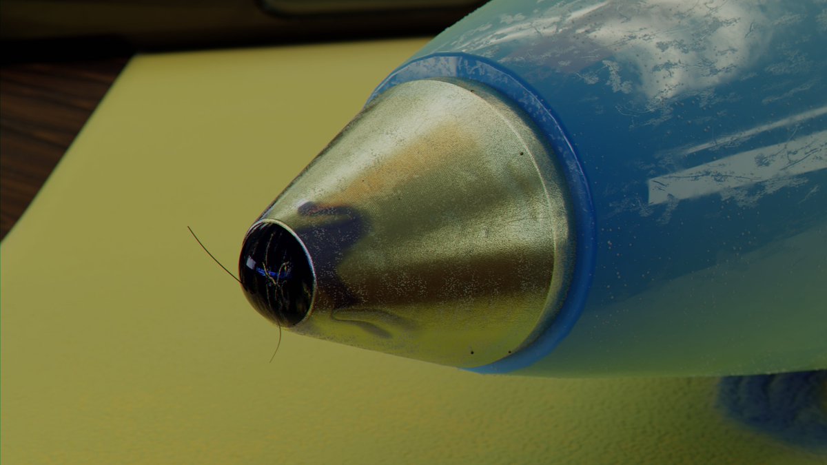 skillickles's tweet photo. Improved Pen #blender #Blender3d #blenderart #3dart #digitalart #realism https://t.co/frcJiEZBUm