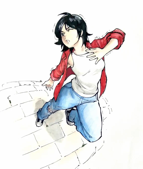 Este es un diseño base para la protagonista de mi próximo cómic 

Es parte de una dinámica en el server de Mr. Fronter 