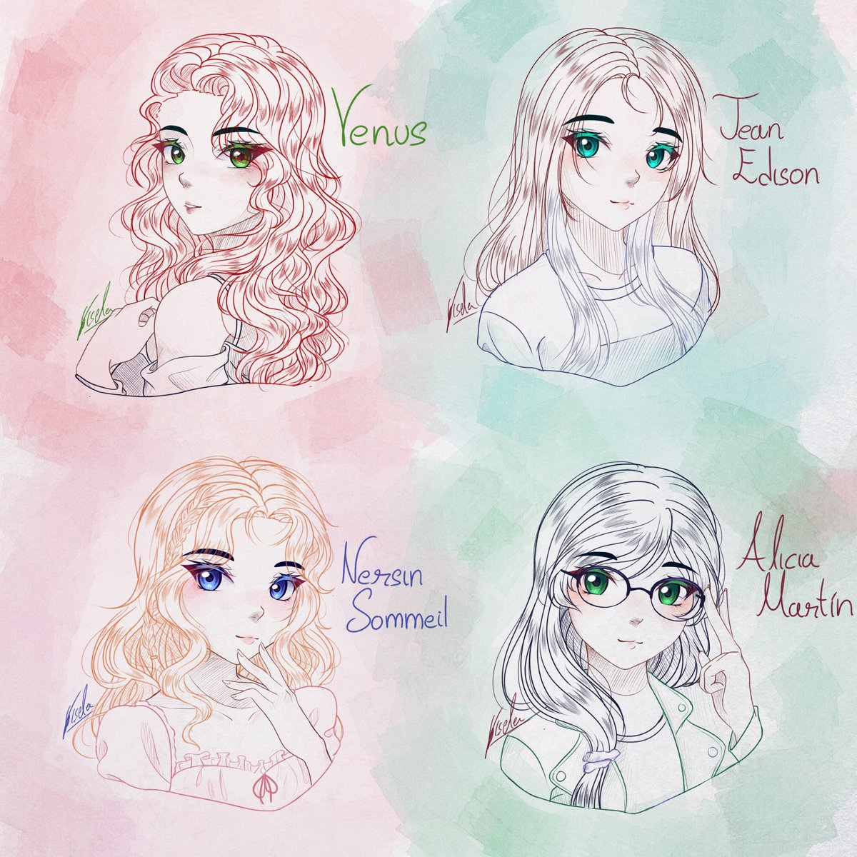 Más sketches de personajes bonicos de gente más bonica aún del rol de ADOMverso
#adomsona