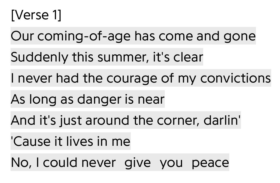 luke is listening to peace by taylor swift