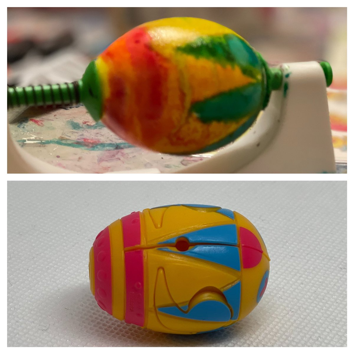 pelybots11's tweet photo. I tried making Incog-Eggo as a real Easter egg  #botbot today. Failed! But hey! #Transformers #botbots https://t.co/xJf2uencKq