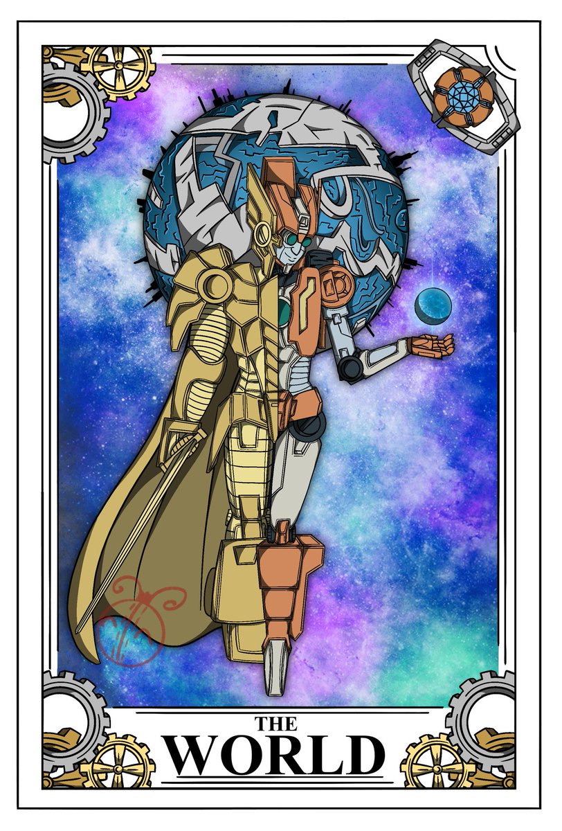 CreativeLil_bug's tweet photo. Finally finished up the colored version of this bad boy.
#Transformers #transformersfanart #tarotcarddesign #digitalart https://t.co/lDx2dYpRjR