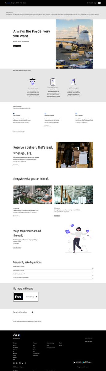 This is a design I made for a logistics company (Faslogistics)
I plan to work on the app version as well. You can download the PDF file here if the PNG I uploaded isn't clear enough. drive.google.com/file/d/1_ujpBE…

I'll appreciate your reviews as usual.
#learninguiux
#uiuxdesign