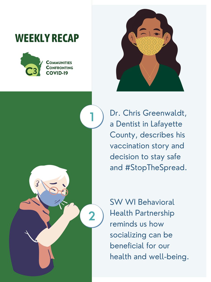 Here's our Weekly Recap for the week of 4/10. Make sure to follow us so you can stay up-to-date on our vaccination campaign! #C3 #CommunitiesConfrontingCovid #CovidVaccine