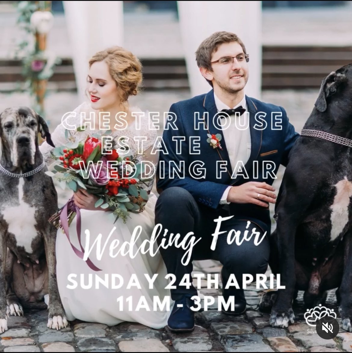 Looking forward to having a stall at <a href="/Wedding_fairs/">Silverlinings</a> at <a href="/ChesterHouse_UK/">The Chester House Estate</a> next Sunday 💍💒 👰🏽🤵🏼‍♂️
Come and say hi! 👋🏼