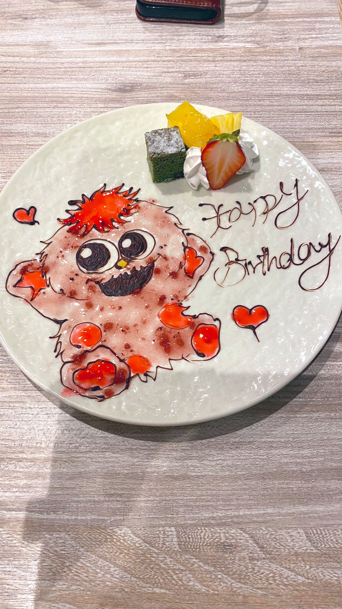 ぱりんこっこ Usj Mario ありがとうございます モッピーの誕生日プレートが可愛いので食べるのが勿体ないなぁ とか思いながらしっかり食べました Twitter