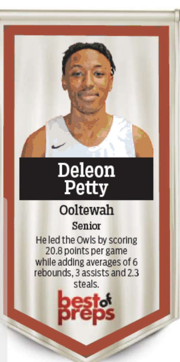 Congratulations to <a href="/PettyDeleon/">DeLeon Petty</a> for being named to the TFP Best of Preps basketball team.
#BRN #GoOwls
<a href="/Bryan_MBB/">Bryan College Men’s Basketball</a> <a href="/ChattElite/">Chattanooga Elite Basketball</a>