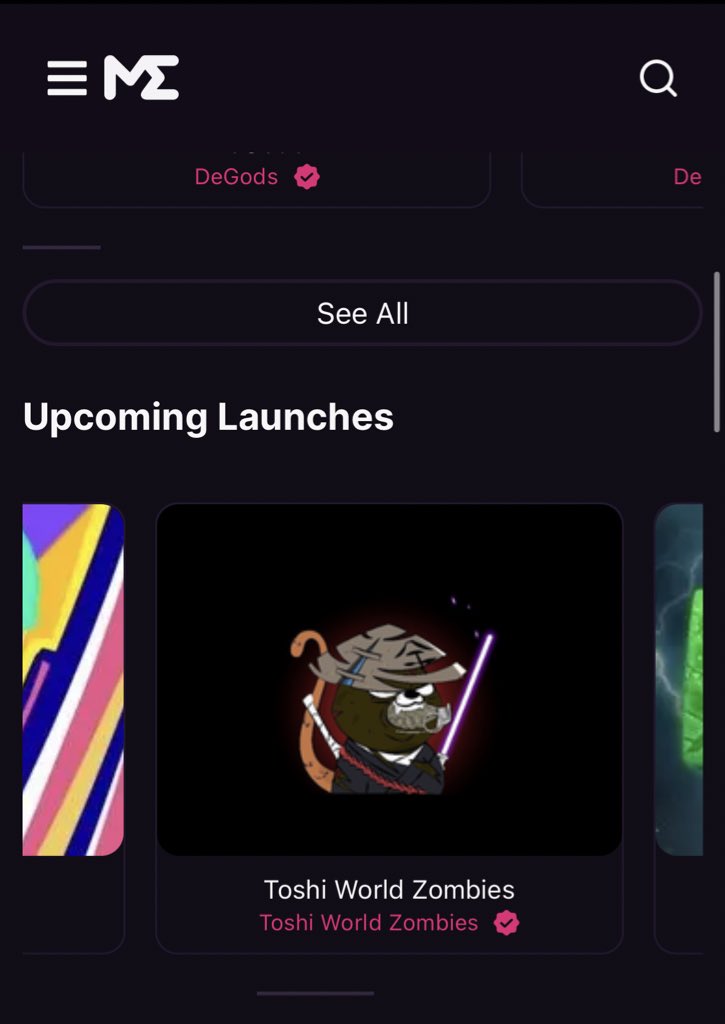 We are on the upcoming launch of MagicEden! So special Toshi Zombies Sales! Price Mint updated to 0.15 SOL for a few time!  toshi-zombies.monkelabs.io Let’s go Guys!! 793 Left on 1 111! #nfts #nft #mint #solana #MetaWarsNFT #mintlive #minting #MintingNow #magiceden #SOL #WAGMI