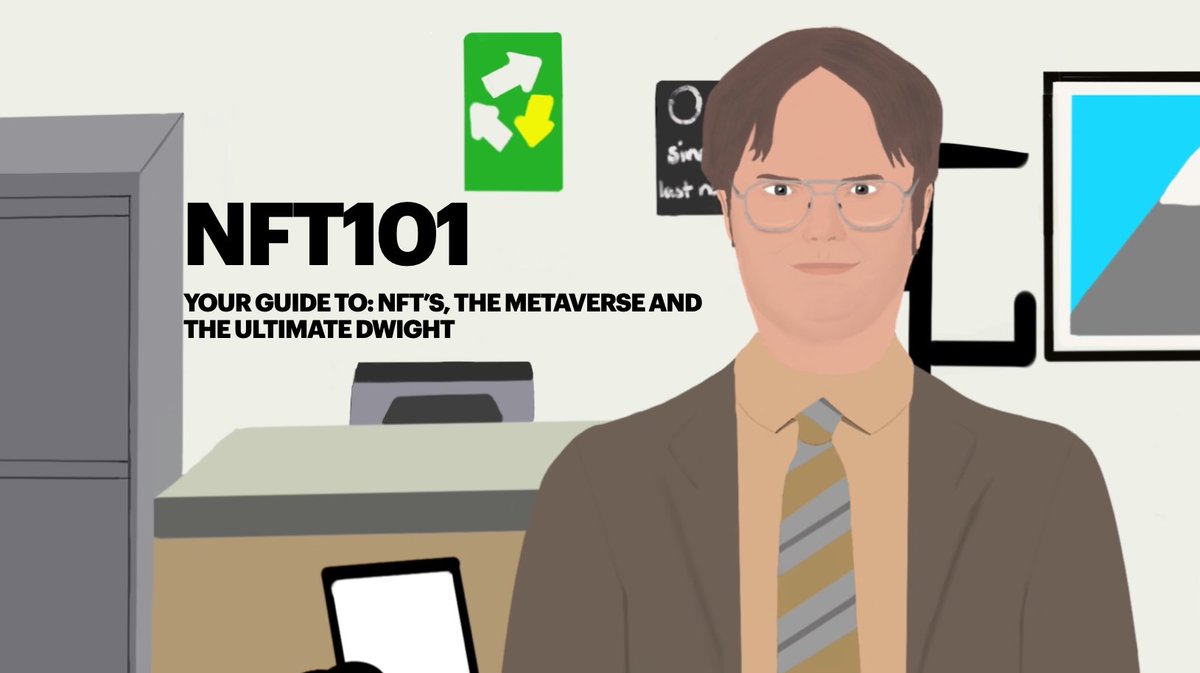 TUltimateDwight's tweet photo. You guessed it! Class is in session 📕👓 Click the link on https://t.co/QanxQ9Px17 for all the info you'll need starting your NFT journey! Join our discord for entry into giveaway and all the info on us and our Mint Date!👀 #nft #nfts #nftart #nftartist #invest #giveaway #dwight https://t.co/uZoWdPXIiS