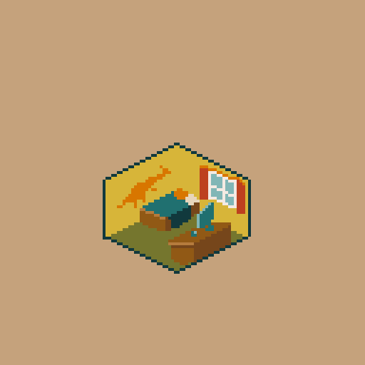 apple8orange's tweet photo. Small room #IsometricRoom 

#pixelart #ドット絵 #pixel_dailies https://t.co/2LAGmfPrs5