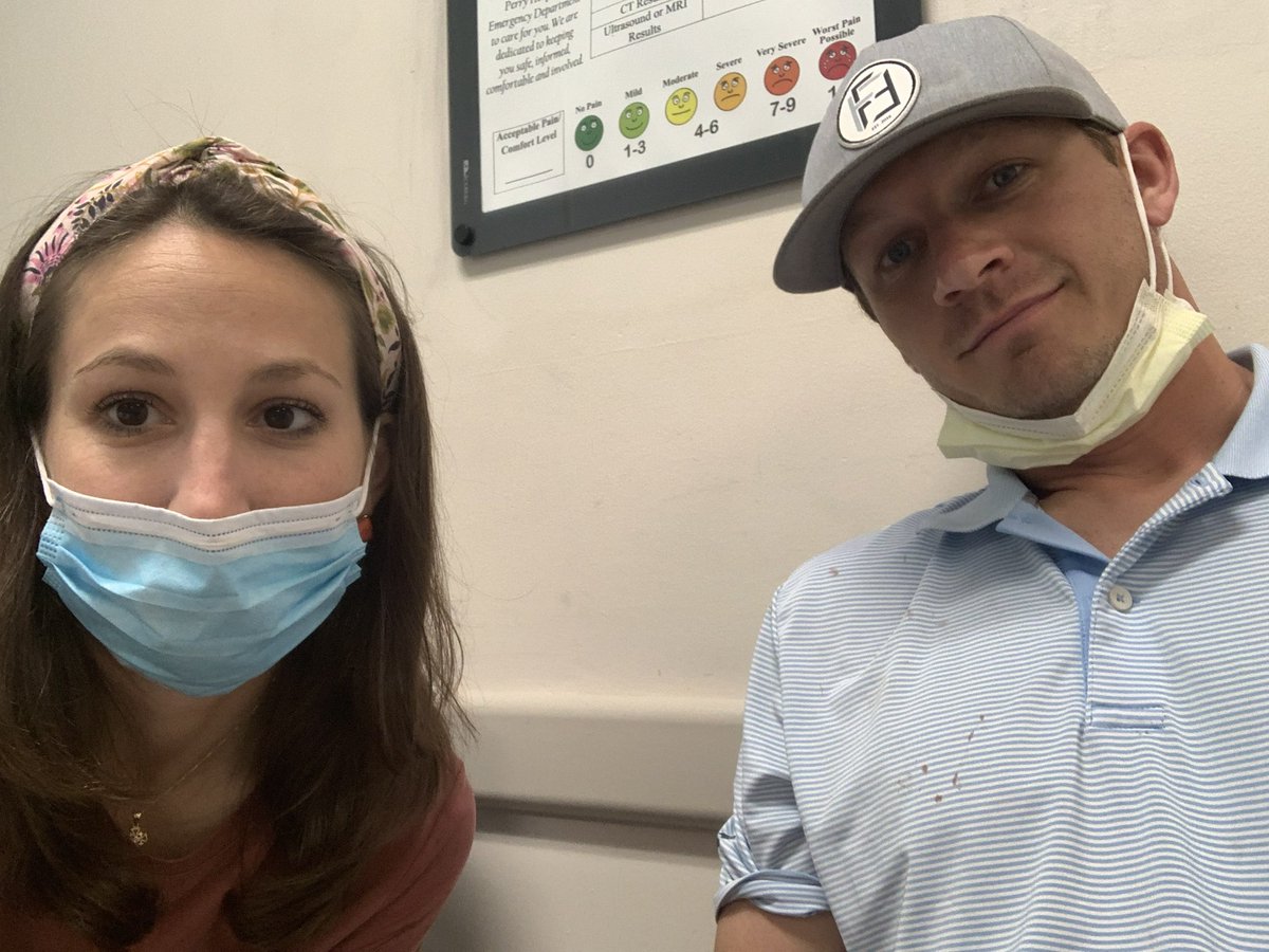 BenLBailey's tweet photo. We are thankful He has risen! Andi decided her pretty Easter dress needed a little blood on it. Our preacher talked about the “good life” Our good life today was finding joy that we are together, even if it’s not where we had planned it! #FaithFamilyFootball #mygirls #headbuster https://t.co/Dvr8HPYFhd