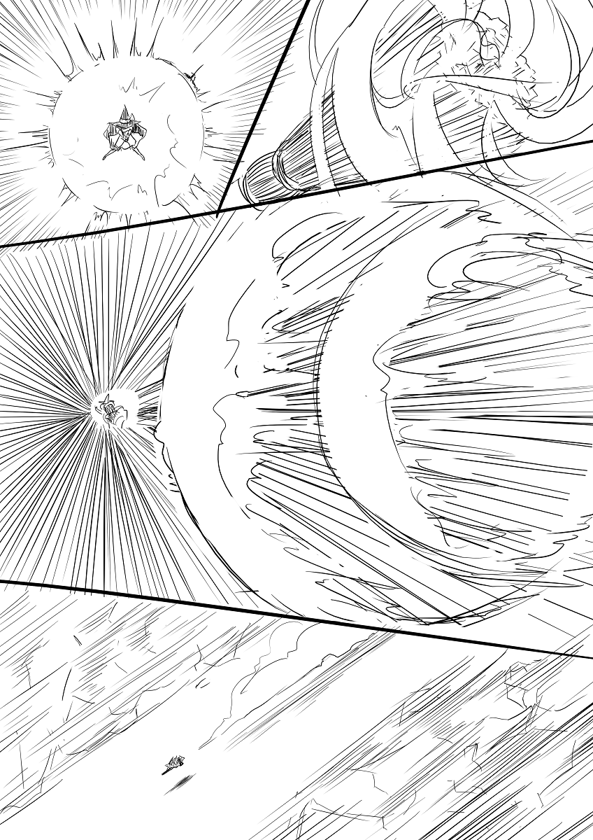昔描いたエアウルフっぽい魔理沙。 