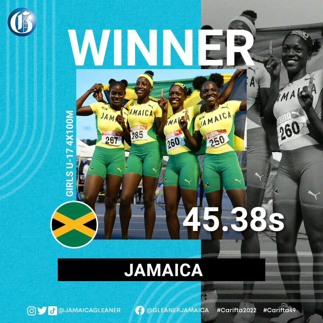 Jamaica Gleaner on Twitter "Carifta49 It's just them against the