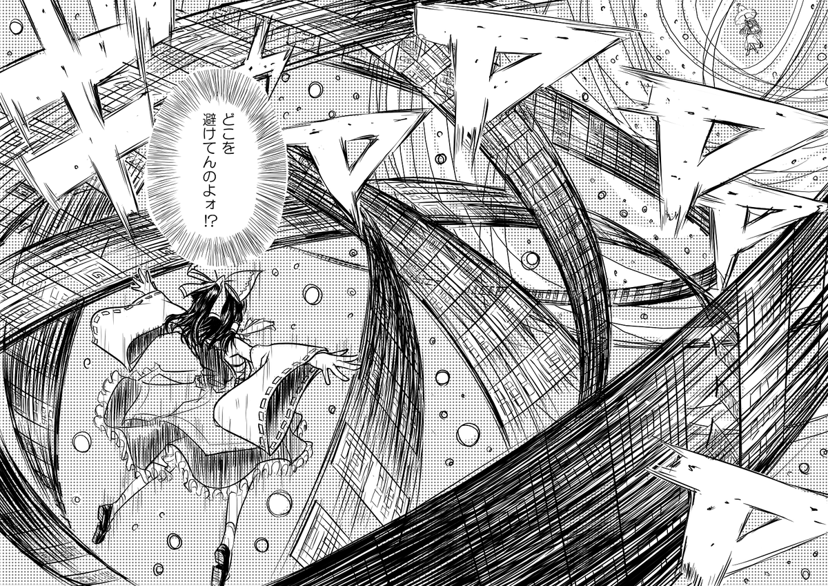 イニシャルDっぽい紫と霊夢。 