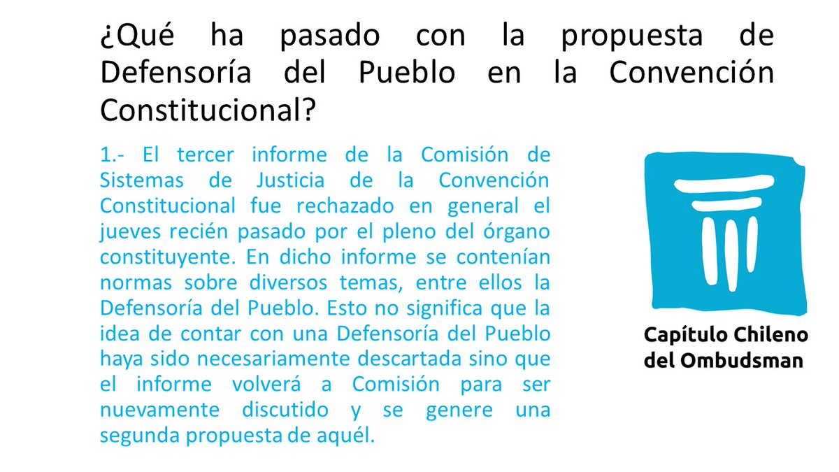 Pro Defensoría del Pueblo (Chile) tweet media