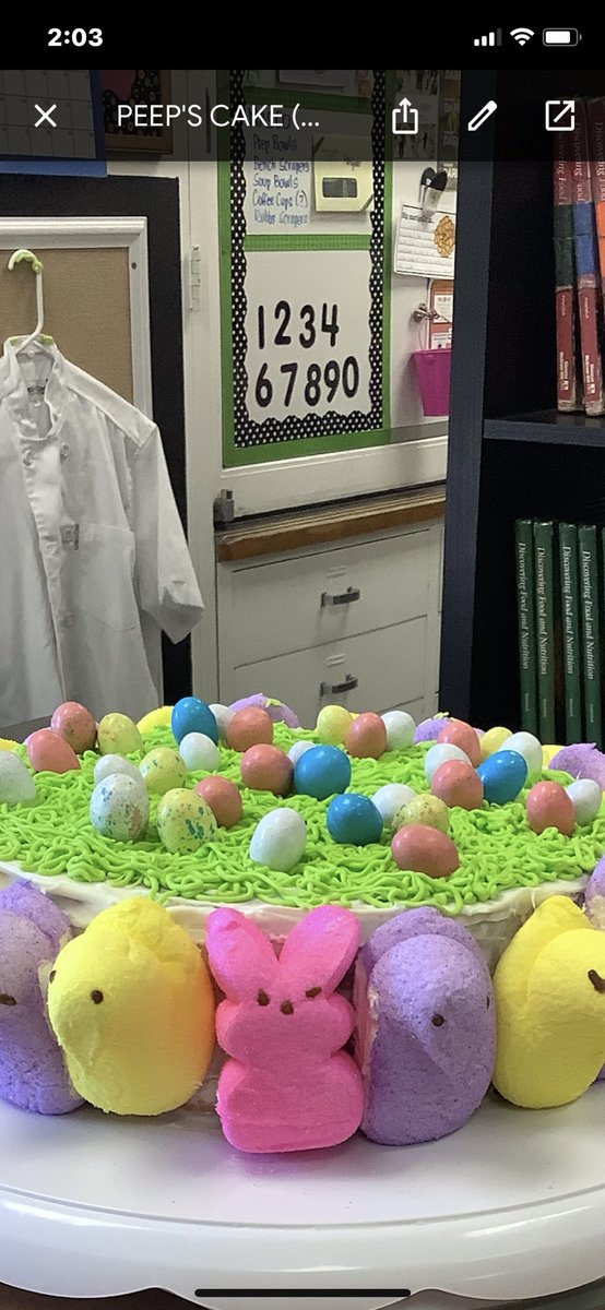 LVCulinaryArts's tweet photo. HaPpY Easter “Peeps Cake Challenge” from #LVCulinaryArts!!
@LaderaVistaJH #FSDLearns
@FullertonSD https://t.co/6By1NqLG2r