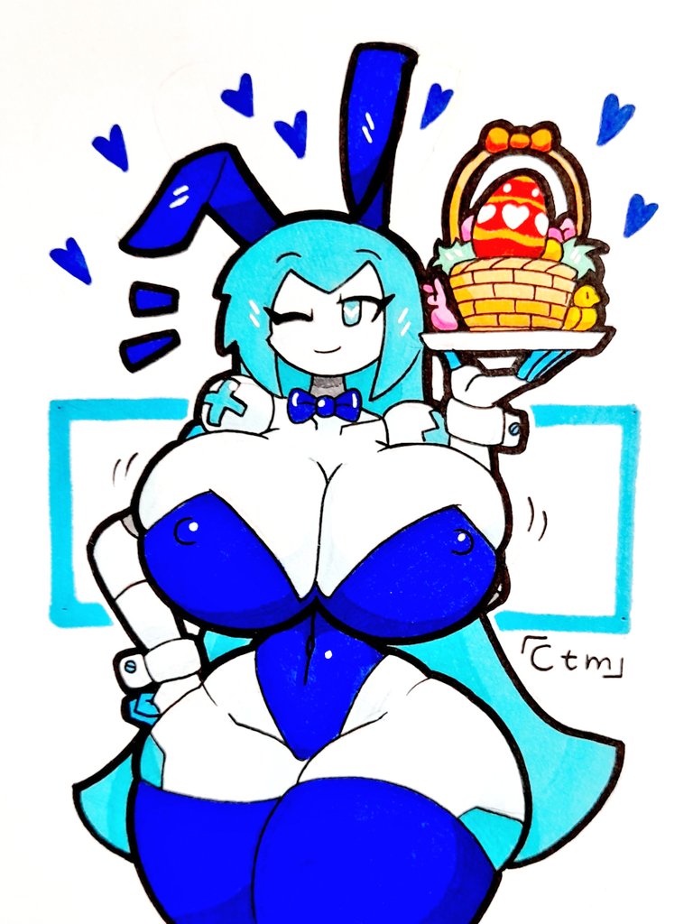 Mr_Ctm_'s tweet photo. 🌺 Happy easter from Alice 7w7~ 🌺🐇🤍💙 https://t.co/uU0vWF2YXJ