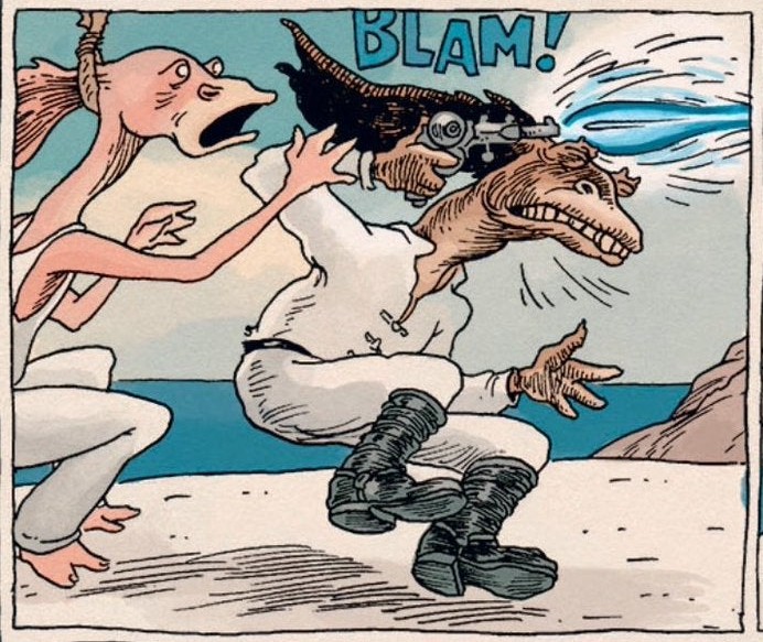 this sequence with jar jar binks' dad is the funniest fucking thing i've ever read