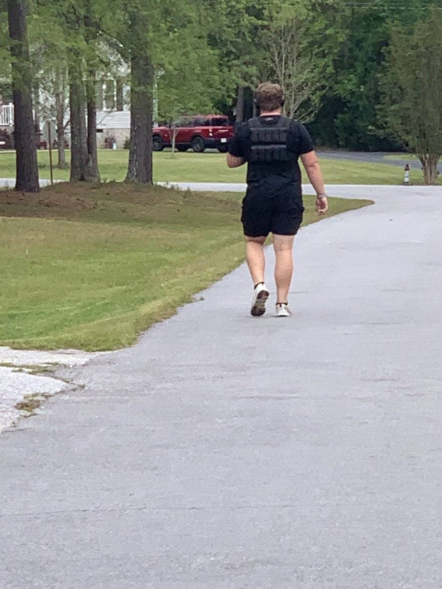 actbkt's tweet image. So it happened again. We were supposed to take a nice family walk this afternoon. We didn’t make it 400m and @Josh_Taylor74 with a 43# weighted vest is way ahead already. @AtayAmy said she was not gonna try and keep up with him. #EasterSunday