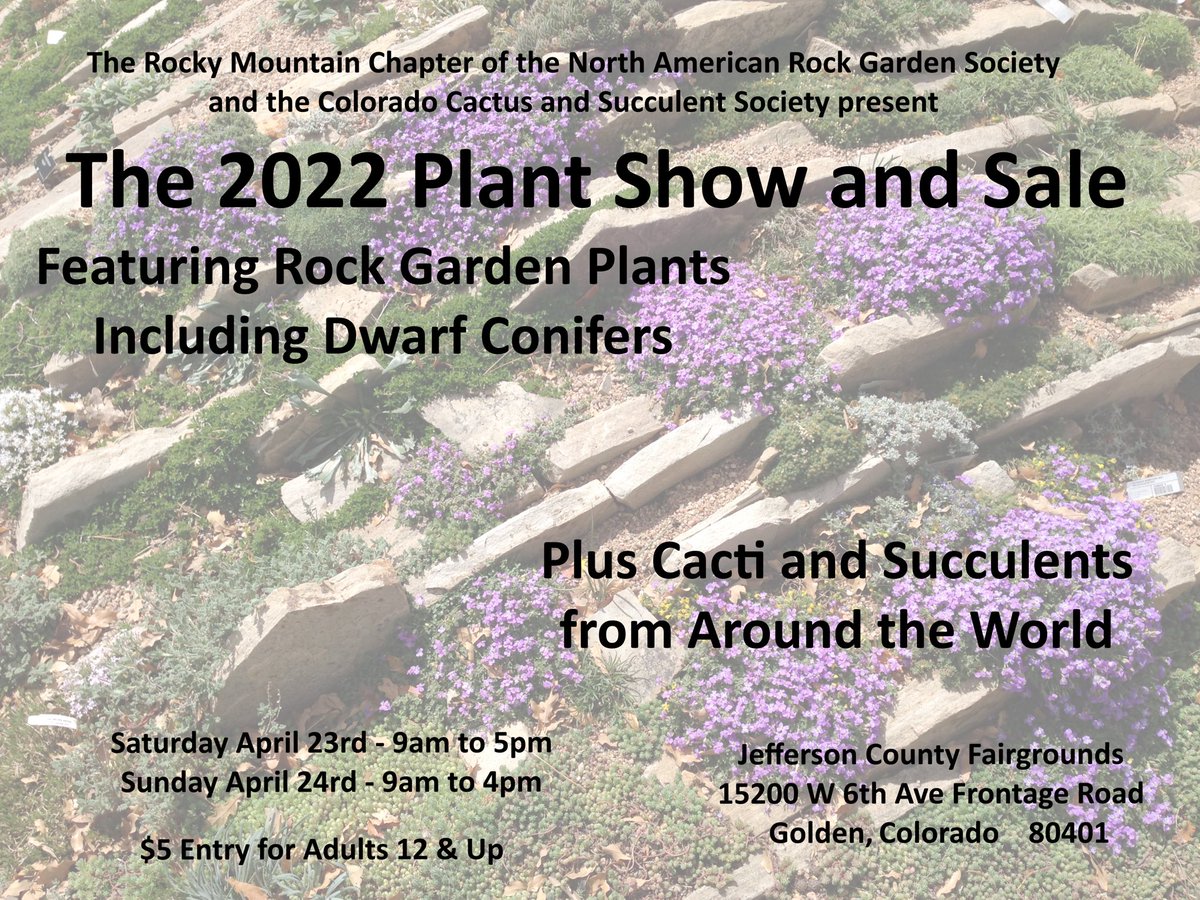 ColoradoCactus's tweet image. Rock Garden Plant Sale next Weekend!