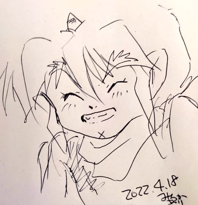 きすいさんとのコメントのやり取りで改めて幸せにしたいなぁ✨と思ったので、笑顔の虎王さま落書き💕
心からの笑顔が見られるのをいつも願ってます‼️ 