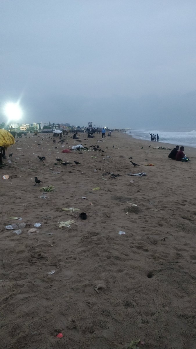 ruchi1490's tweet photo. Who should be responsible for this!!!!...  We came to see a beautiful sunrise... Instead this was the beautiful #besantnagarbeach everyone was talking about....
#swachbharatabhiyaan #cleanIndia #cleanbeach https://t.co/lN9z2jWF8D