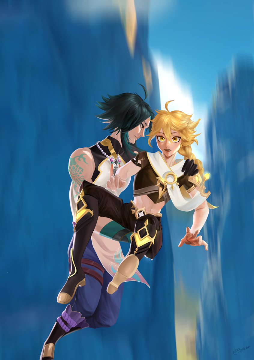 pingggz's tweet photo. my full piece for @xiaoaetherbang! I had so much fun creating with my fellow team members artist (@adiostama ) and writer (@nemissity)! please go check out their contributions for this amazing event as well! (｡･ω･｡)ﾉ https://t.co/pVJXAuPiR8