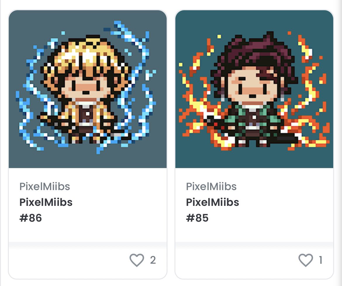 ⭐️ PIXELMIIBS DEMON SLAYER⭐️

What are you waiting for?
Don't miss this opportunity to get yours now.

opensea.io/assets/matic/0…

<a href="/opensea/">OpenSea</a> <a href="/nft/">NFT</a> #nft #pixelart #nftcollector #nftartists #nftcollection #nftgallery #nftmeme #nftdrop #nftart #nftartwork #nftmagazine