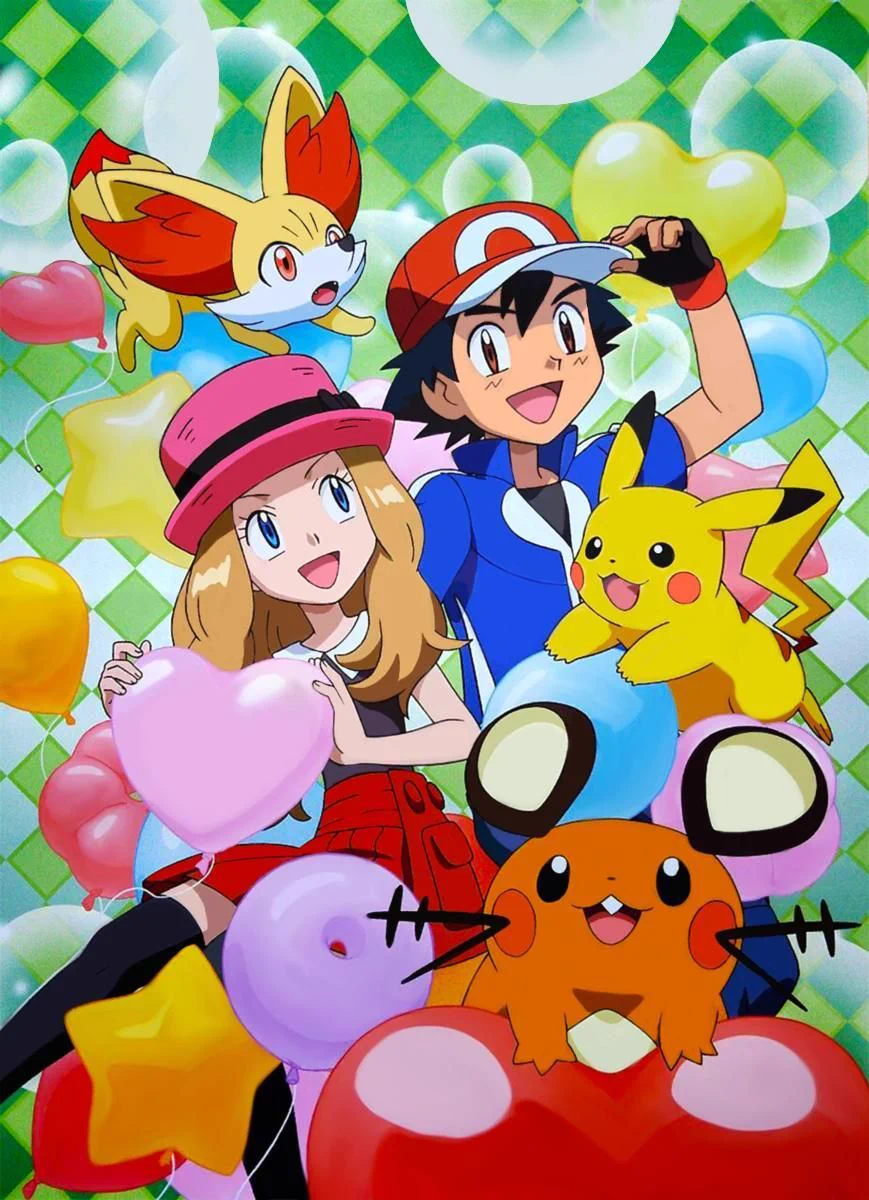ポケモン セレナ サトシ 色紙 Pokémon XY Serena Ash FQlfetcXIAUO-Cs?format=webp&