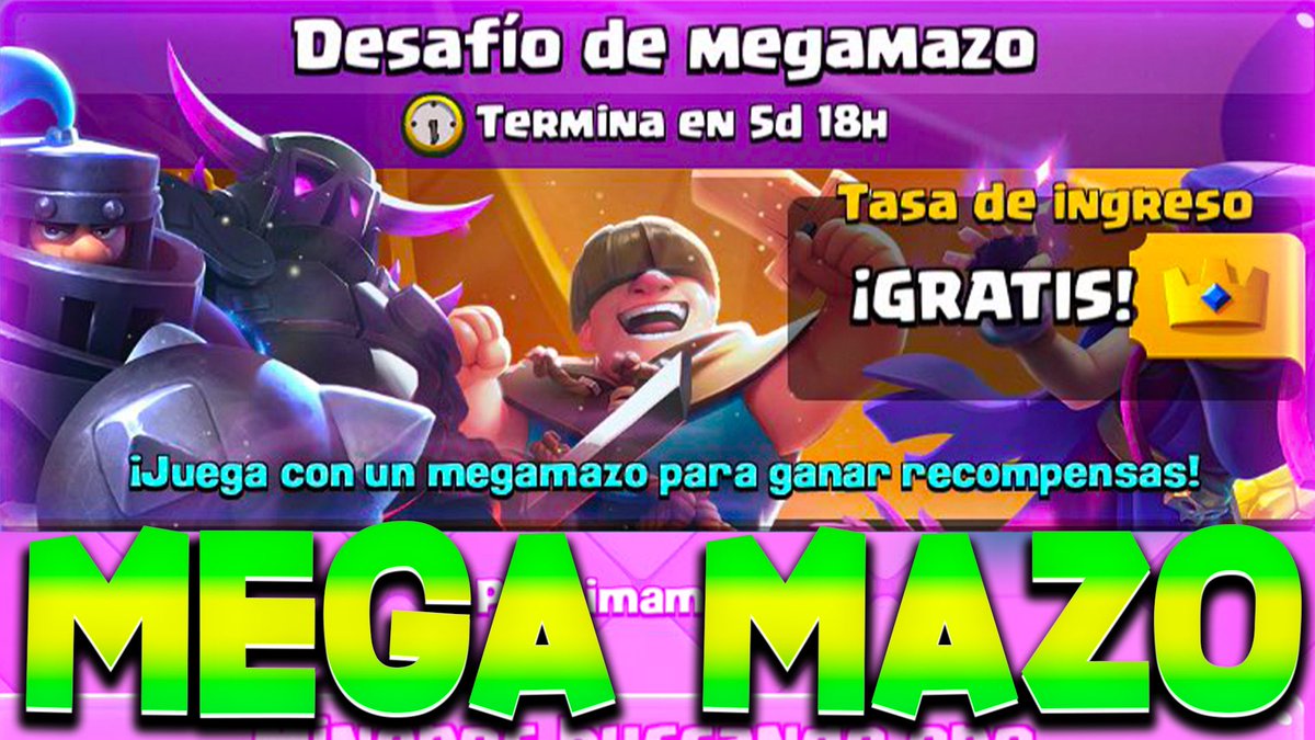 COMO GANAR EL DESAFIO DE MEGAMAZO EN CLASH ROYALE!🏆 youtu.be/PLZCbJNWoyY via <a href="/YouTube/">YouTube</a>