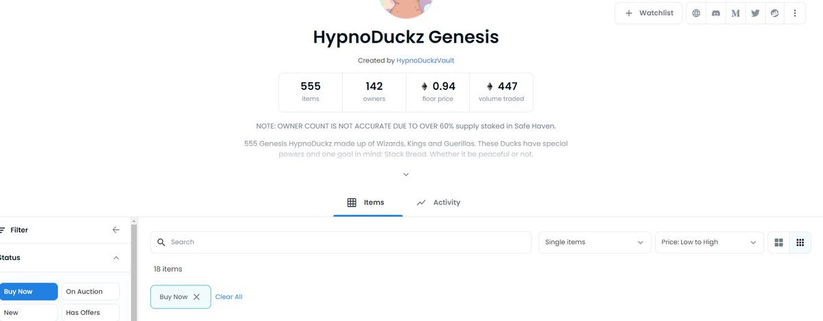 🌟Floor up 90%.
🌟18 listed.
🌟Small supply meta.

Trailer may be coming sooner than you think😈

Retweet for Gen 2 DuckyList (giving 3)