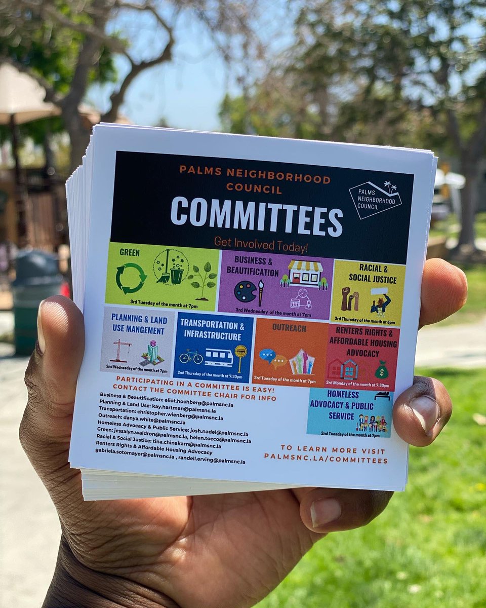 PalmsNC's tweet photo. Your President was out in Palms today inviting folks to Tuesdayโs Social Hour at @garageonmotor and also promoting Palms NC committees!
Participating is easy! Visit https://t.co/mgadhDgM6b for more info ๐ด
See you soon ๐
#palmsNC #PalmsLA #sundayfunday https://t.co/W76OLsftuA